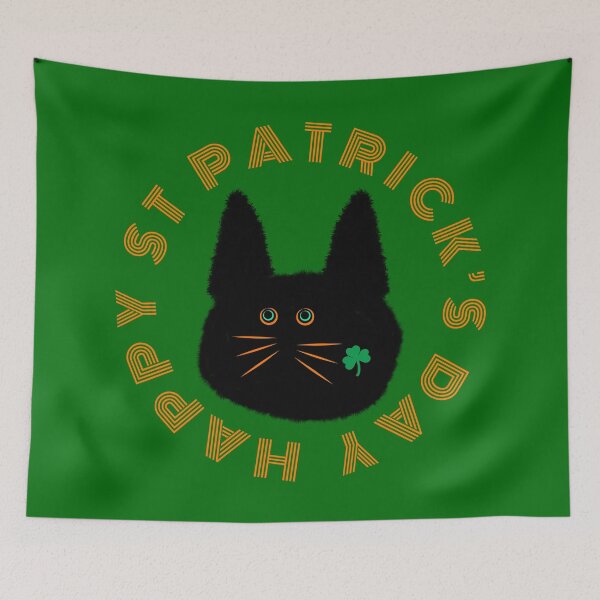 Item preview, St Patrick’s Shamrock Cat designed and sold by chowlet.