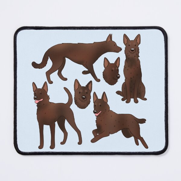 Item preview, Red Australian Kelpie dog pattern designed and sold by Yaragold.