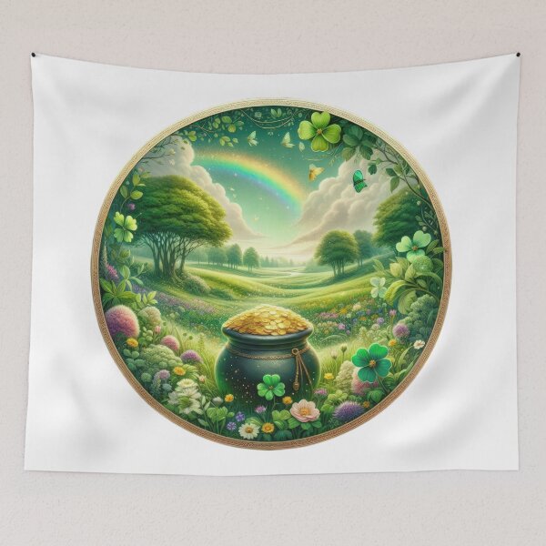 Item preview, pot of gold for Happy St Patricks Day landscape designed and sold by Expressions-Sel.