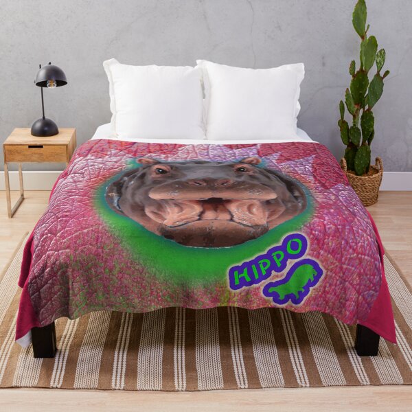Item preview, Hippo Smile - Animal Print (by ACCI) designed and sold by VanyssaGraphics.