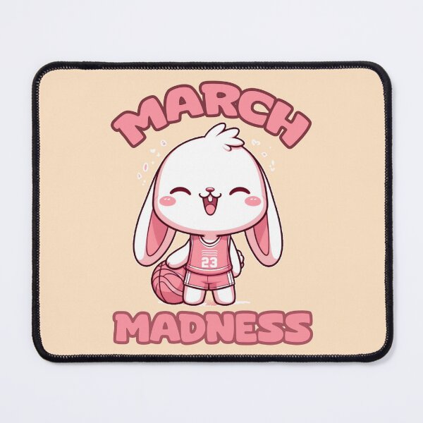 Item preview, March Madness Bunny: Dribble, Dunk, and Dream in Pink and White designed and sold by SplashTastic.
