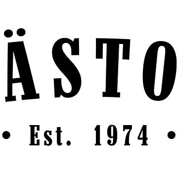 Artwork thumbnail, Grästorp Västra Götaland County Sweden Est. 1974 Black Letter Sverige by establishedwear