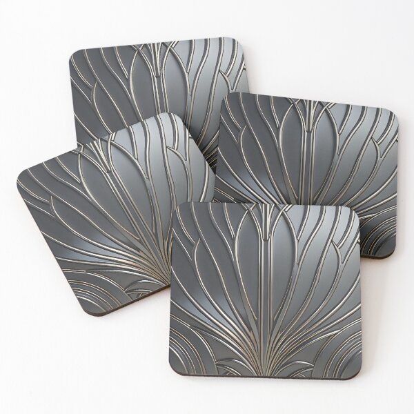 Item preview, silver art deco design 060 designed and sold by fleesphotos.