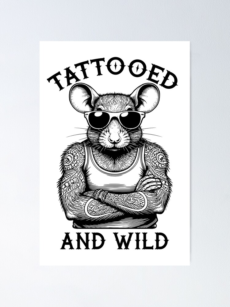 INK RAT TATTOO HATA氏ポスター INKRAT TATTOO//