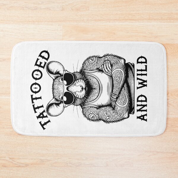 Item preview, Tattooed And Wild Funny Inked Rat Animal Tattoo Lover designed and sold by GrandeDuc.