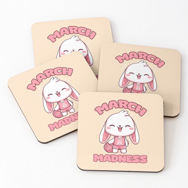Item preview, March Madness Bunny: Dribble, Dunk, and Dream in Pink and White designed and sold by SplashTastic.