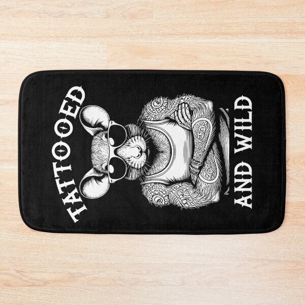 Item preview, Tattooed And Wild Funny Inked Rat Animal Tattoo Lover designed and sold by GrandeDuc.