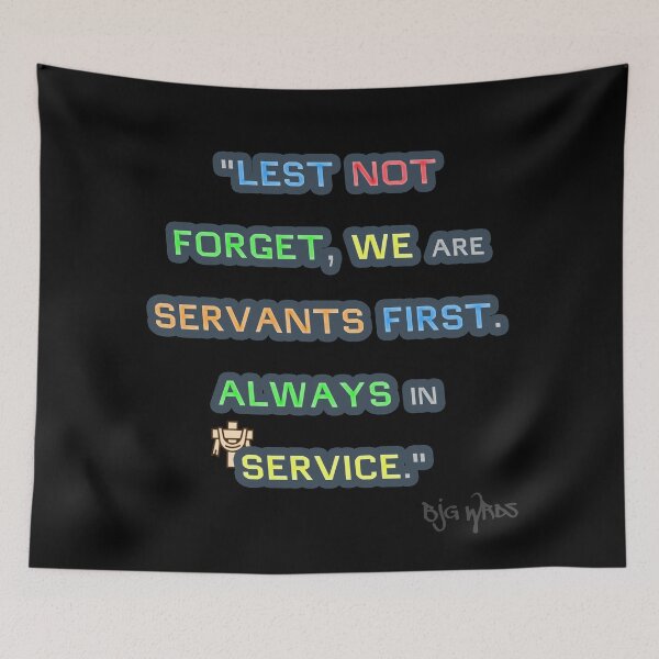 Item preview, "LEST NOT..." Quote 03/12/2024 designed and sold by BJGWRDS.