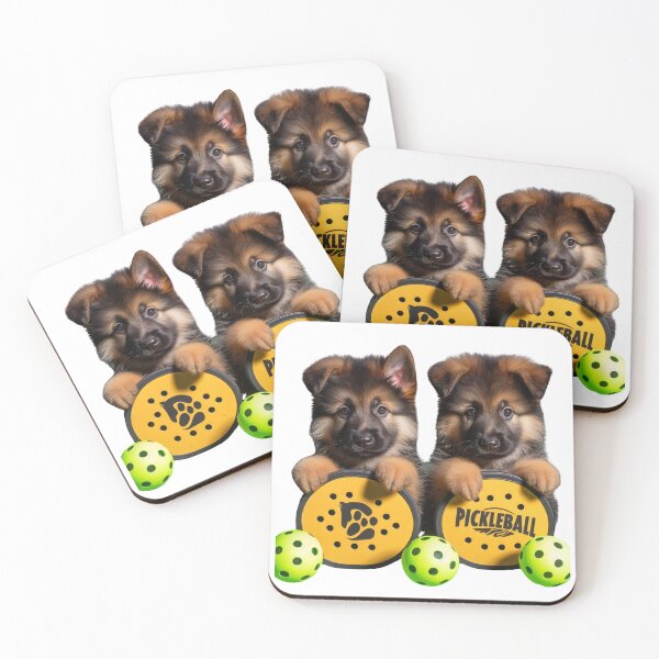 Item preview, German Shepherd Puppies Playing Pickleball Design designed and sold by BattlefoxxEarth.