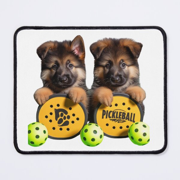 Item preview, German Shepherd Puppies Playing Pickleball Design designed and sold by BattlefoxxEarth.
