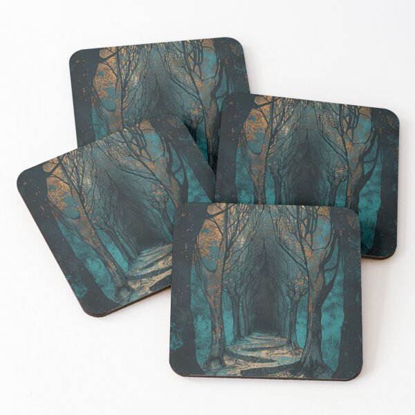 Item preview, Dark Teal Forest designed and sold by OccultDreams.