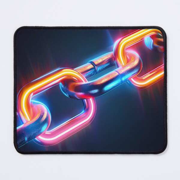 Item preview, "Abstract Glowing Chain Symmetry" designed and sold by Art-Vortex-fr.