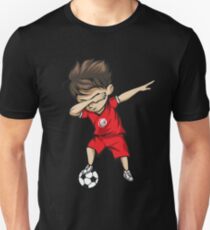 Dabbing Soccer Boy Tunisia Jersey Football Unisex T-Shirt