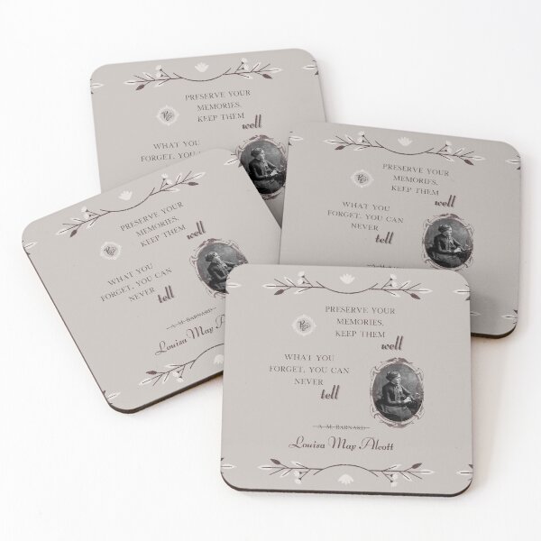 Item preview, Louisa May Alcott (gray) designed and sold by ProsetoPrint.
