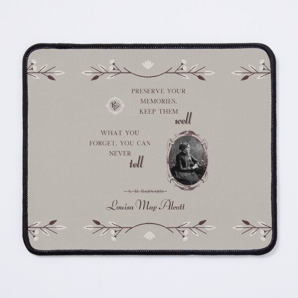 Item preview, Louisa May Alcott (gray) designed and sold by ProsetoPrint.