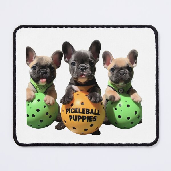 Item preview, French Bulldog Puppies Playing Pickleball Design designed and sold by BattlefoxxEarth.