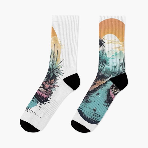 Item preview, Aruba Vintage Retro Island Beach Palm Trees Caribbean Summer Paradise Travel designed and sold by Tw1nsAIArt.