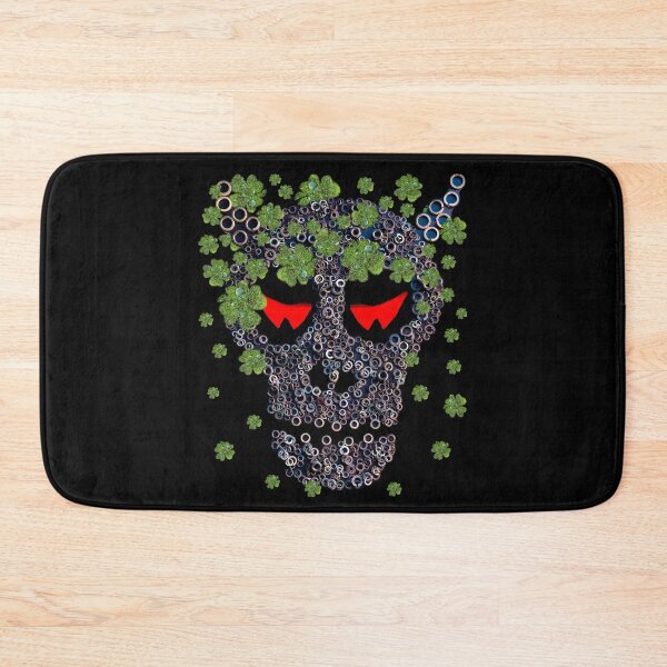 Item preview, Creepy Mechanical Skull Green Clovers Funny St Patricks Day designed and sold by r-silver.