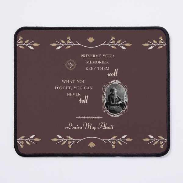 Item preview, Louisa May Alcott (brown) designed and sold by ProsetoPrint.