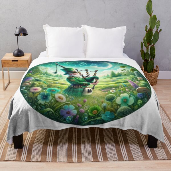 Artikelvorschau, Dudelsack Persona Happy St Patricks Day Landschaft entworfen und verkauft von Expressions-Sel.