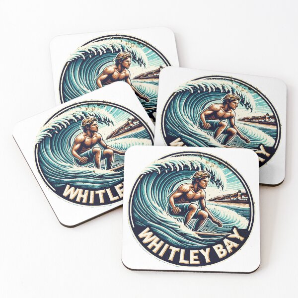 Item preview, Surfer Surfing Whitley Bay  designed and sold by MerchByCraig.