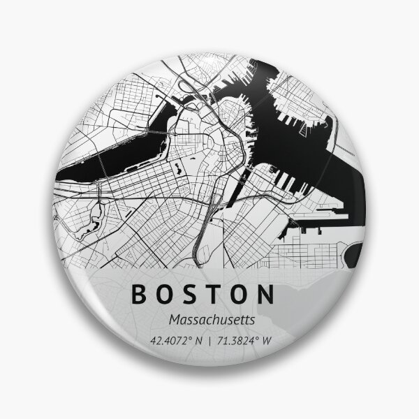 Artikelvorschau, Boston Massachusetts | Stadtplan drucken | Puzzle | Einweihungsgeschenk | Kartendruck Wanddekoration | Stadtplan-Kunst | entworfen und verkauft von LivingBold.