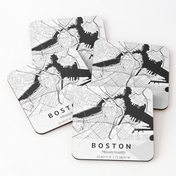 Item preview, Boston Massachusetts | City Map Print | Jigsaw Puzzle | House warming gift | Map Print Wall Decor | City Map Art |  designed and sold by LivingBold.