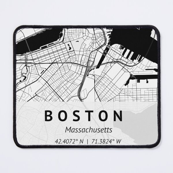 Item preview, Boston Massachusetts | City Map Print | Jigsaw Puzzle | House warming gift | Map Print Wall Decor | City Map Art |  designed and sold by LivingBold.