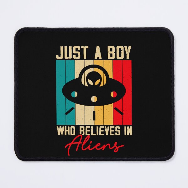 Item preview, Vintage Just A Boy Who Belives In Aliens, Funny Aliens Design gift designed and sold by ArtByKatti.