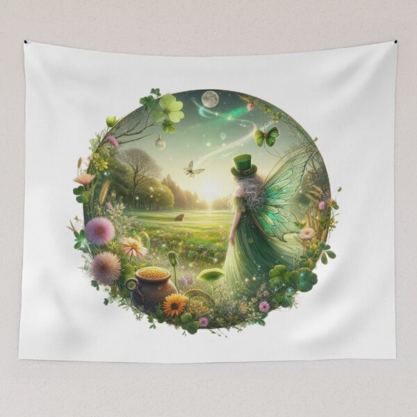 Artikelvorschau, Fee Happy St. Patricks Day Landschaft entworfen und verkauft von Expressions-Sel.