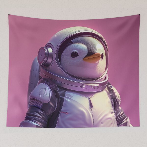 Item preview, Cute Cosmic Penguin Astronaut Explorer designed and sold by Mullet Monkey.
