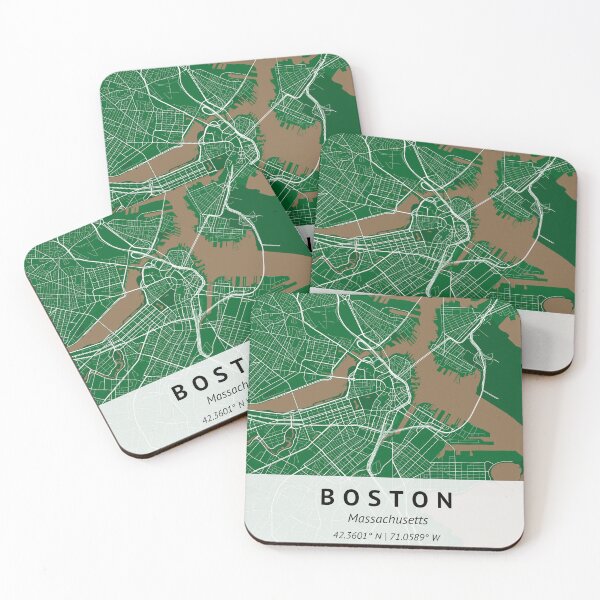 Item preview, Boston Massachusetts | City Map Print | House warming gift | Map Print Wall Decor | City Map Art |  designed and sold by LivingBold.