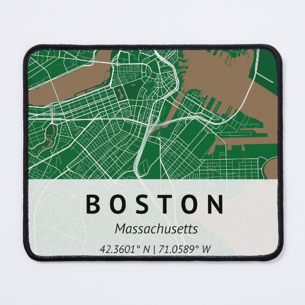 Item preview, Boston Massachusetts | City Map Print | House warming gift | Map Print Wall Decor | City Map Art | designed and sold by LivingBold.