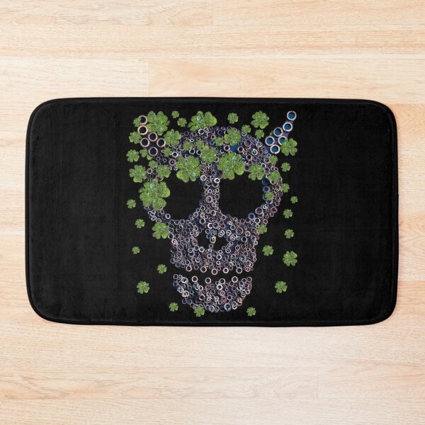 Item preview, Creepy Mechanical Skull Green Clovers Retro St Patricks Day designed and sold by r-silver.