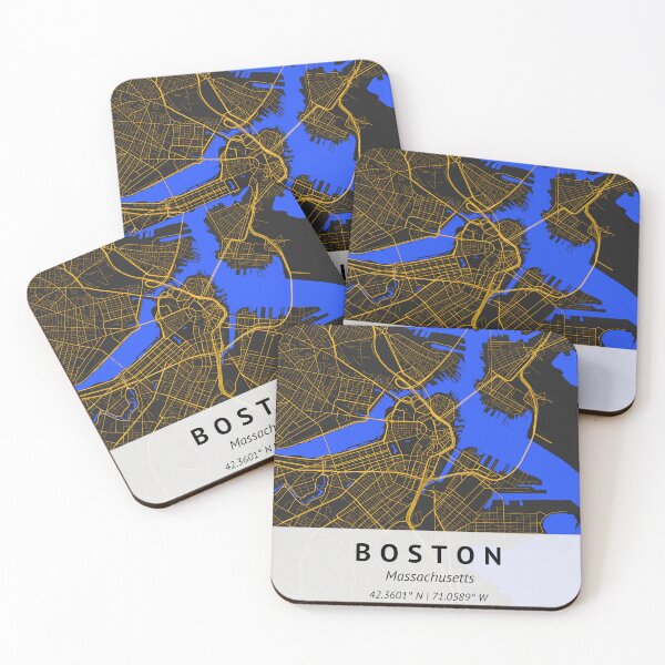 Item preview, Boston Massachusetts | City Map Print | House warming gift | Map Print Wall Decor | City Map Art |  designed and sold by LivingBold.