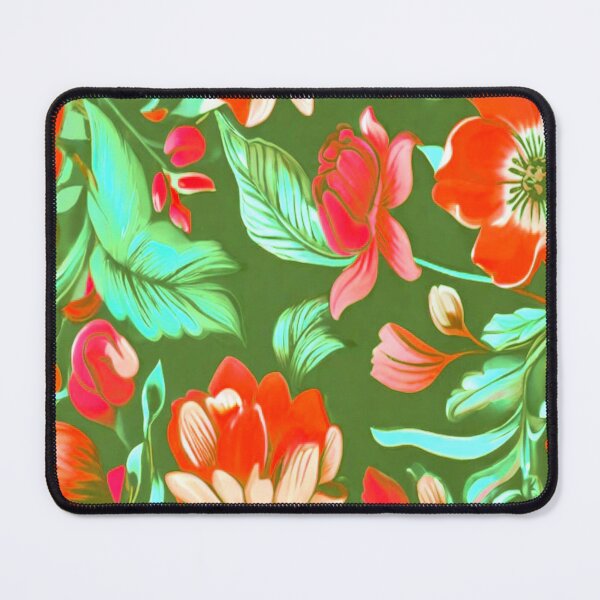 Item preview, Red and green floral designed and sold by Flowersonstuff.