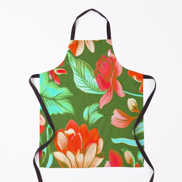 Item preview, Red and green floral  designed and sold by Flowersonstuff.