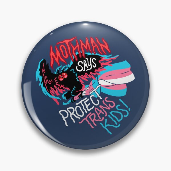 Item preview, Mothman Says Protect Trans Kids designed and sold by ctkrstudio.