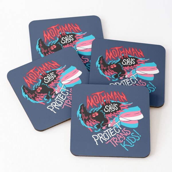 Item preview, Mothman Says Protect Trans Kids designed and sold by ctkrstudio.