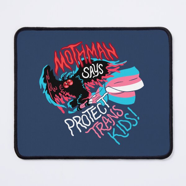 Item preview, Mothman Says Protect Trans Kids designed and sold by ctkrstudio.