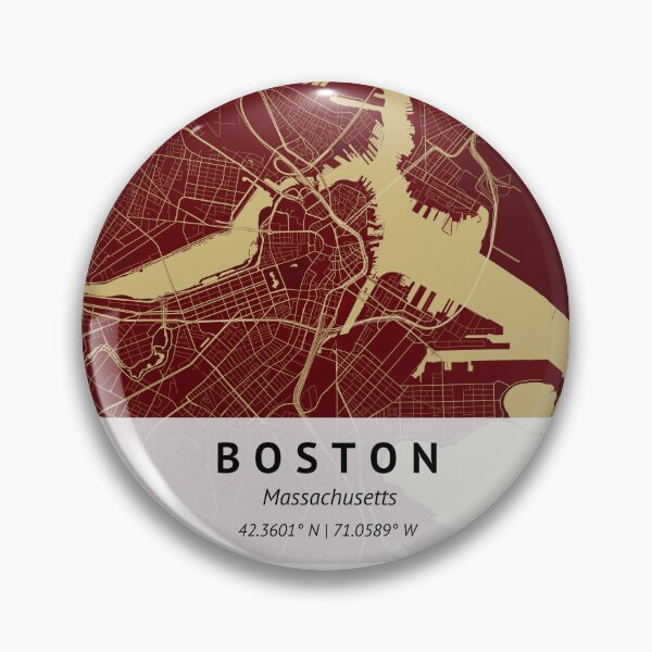 Artikelvorschau, Boston Massachusetts | Stadtplan drucken | Einweihungsgeschenk | Kartendruck Wanddekoration | Stadtplan-Kunst | entworfen und verkauft von LivingBold.