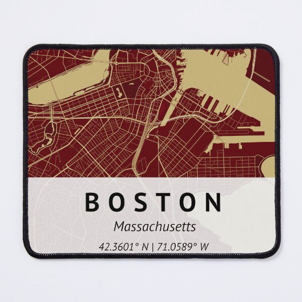 Item preview, Boston Massachusetts | City Map Print | House warming gift | Map Print Wall Decor | City Map Art |  designed and sold by LivingBold.