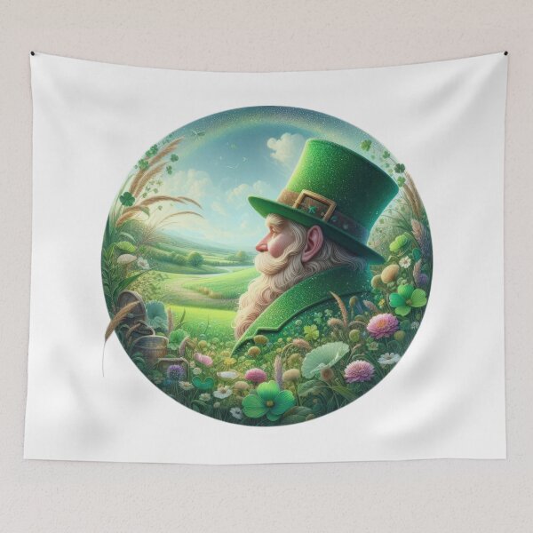Artikelvorschau, Kobold Happy St. Patricks Day Landschaft entworfen und verkauft von Expressions-Sel.