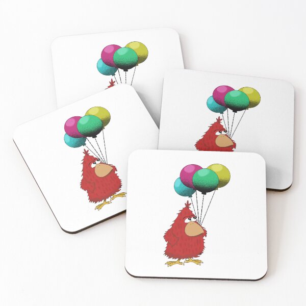 Item preview, Parrot red with baloons designed and sold by YoshiArtDesign.