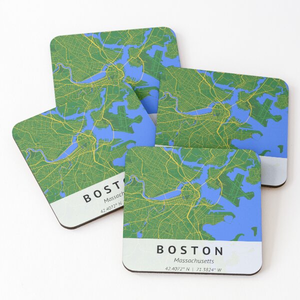Item preview, Boston Massachusetts | City Map Print | House warming gift | Map Print Wall Decor | City Map Art |  designed and sold by LivingBold.