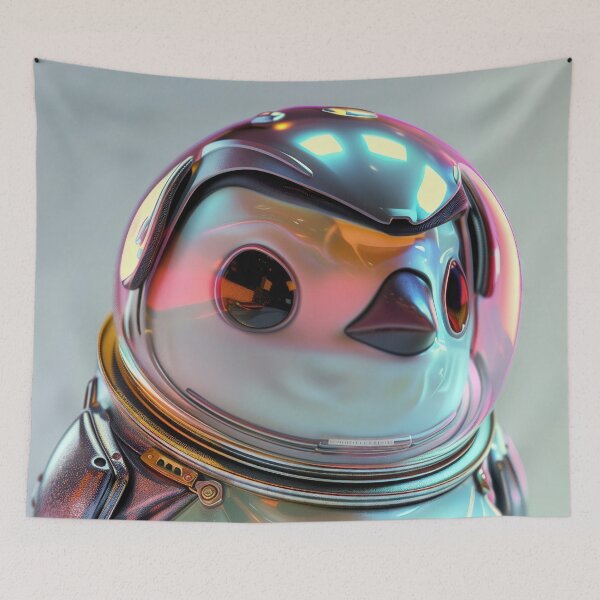 Item preview, Adorable Space Suit Penguin Astronaut designed and sold by Mullet Monkey.