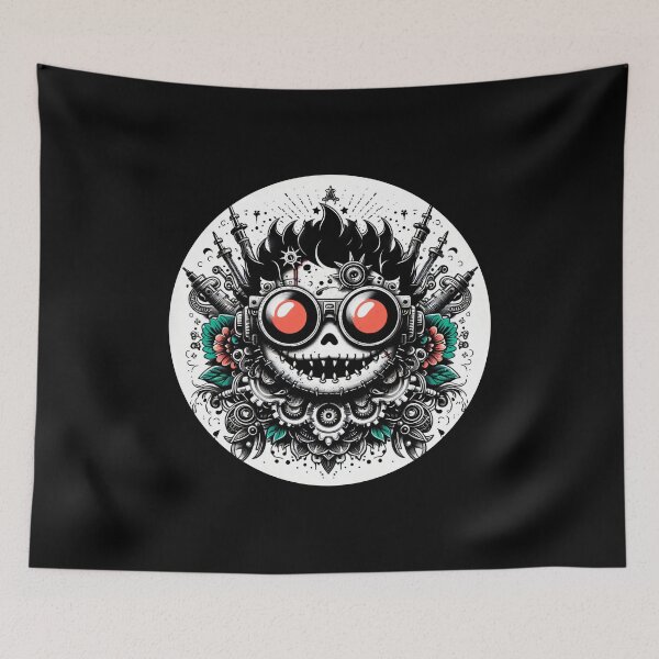 Item preview, Adorable Black and White Horror Being designed and sold by Mechanical-Artt.