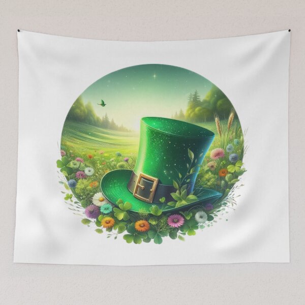 Artikelvorschau, Kobold Hut Happy St. Patricks Day Landschaft entworfen und verkauft von Expressions-Sel.