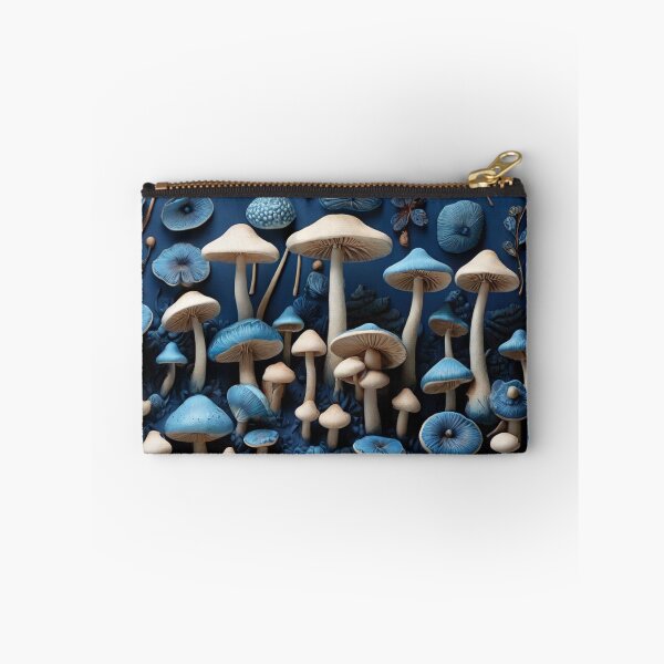 Item preview, Blue Mushroom Patterns: Serene Nature-Inspired Designs designed and sold by AYACHI90.