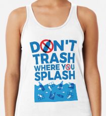 Camiseta con espalda nadadora No basura donde chapotea